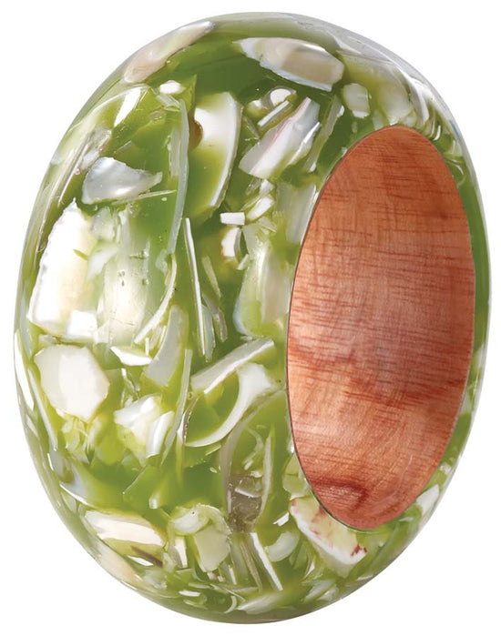 Tectus Green Napkin Ring - Set of 3